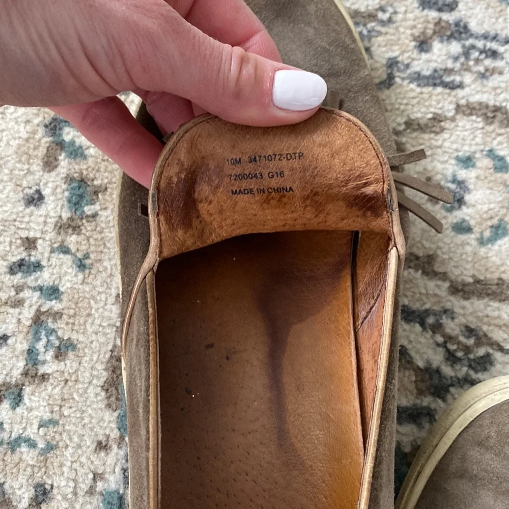 Frye Brown Suede Tassel Slip-On Sneakers